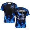 Funny 3D Print Bowling Ball Pattern Men's T Shirt Personalization Name Bowling Team Jerseys Casual O-neck Loose Short Sleeve Top