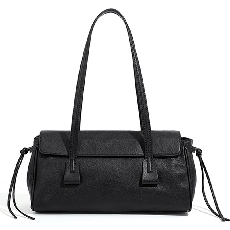 HIFASHION Top Grain Genuine Leather Shoulder Tote Bags Women Casual Daily Work Underarm Purses Large Capacity Ladies Handbags