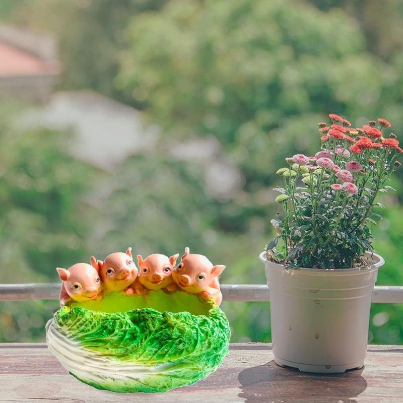 Cute Planter Pig Pot for Plant Indoor Succulent Planters Home Office Flower Decorations Cute Animals European Style