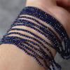 2mm Natural Stone Amethyst Tiger Eye Lapis Lazuli Beads Inlaid with Bright Pearl Jewelry Making DIY Necklace Bracelet Jewelry