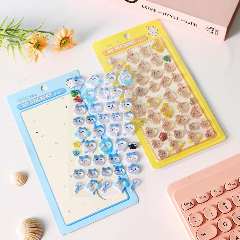 Jiji Kawa 3D Embossed Crystal Sticker for Phone Case Decoration