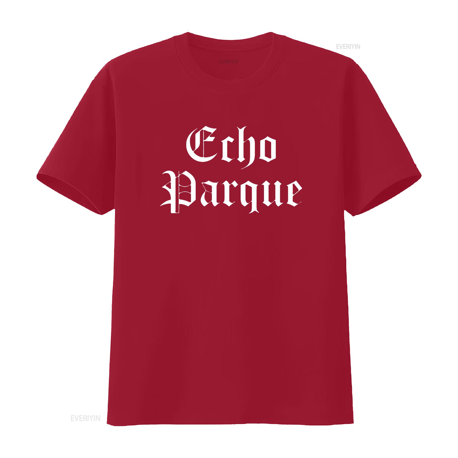 Echo Parque Park Cholo Chola Old English Womens T Shirt Black vintage Washed graphic Versatile Casual Unisex Slightly S