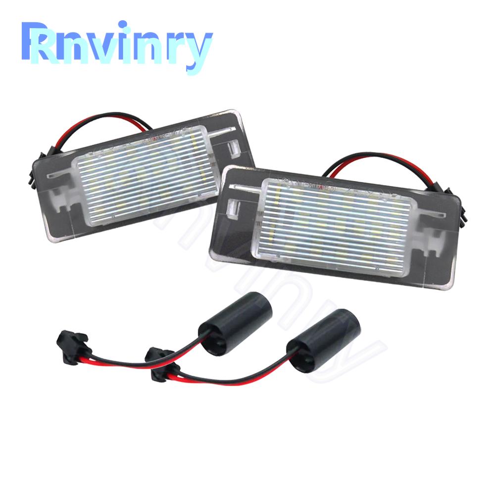 2pcs LED License Plate Light For Opel Vectra C Estate 2002-2008 OEM#93180083 6223510 Error Free Number Plate Lamp Canbus