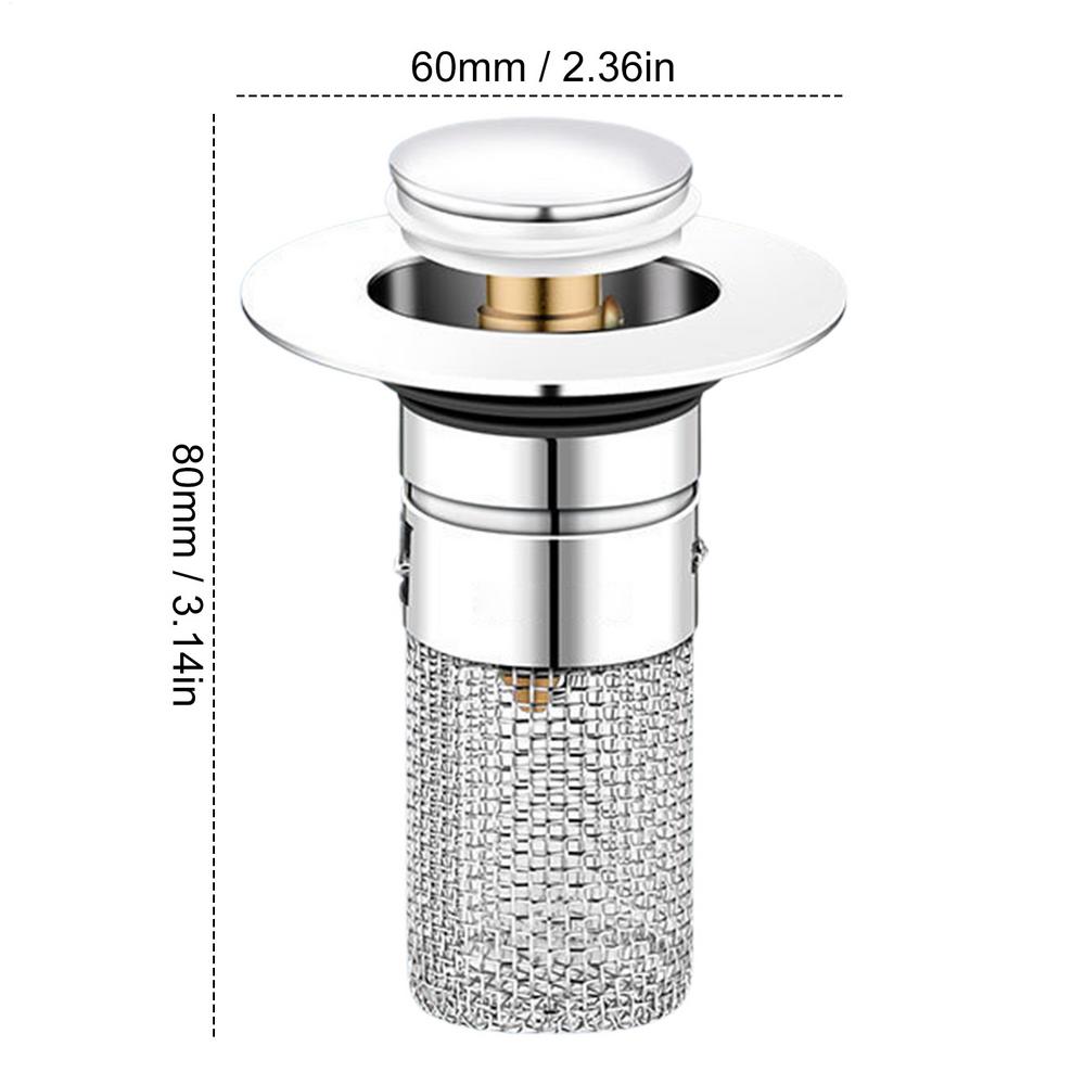

Sink Hair Catcher Anti-Clogging Hair Catcher Sink Drain Replacement Kitchen Draining Plug for Home Apartment Dormitory Hotel белый