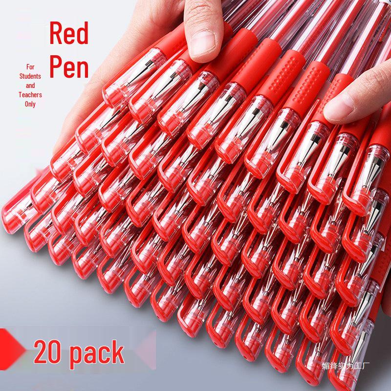 Student and Teacher Red Pen 0.5mm: Ideal for Marking Homework and Tests