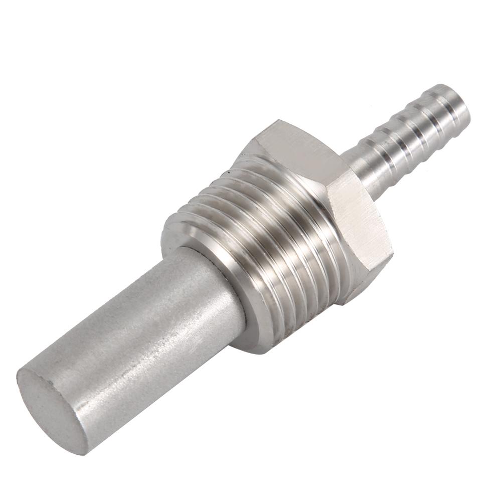 1 2 MPT Oxygen Stone 1 4 Barb Inline Carbonation Aeration Homebrew Stone(0.5 Micron)