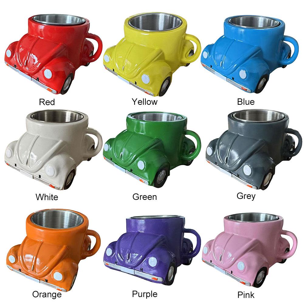 150ml Car Shaped Coffee Mug Stainless Steel Car Lovers Coffee Cup Novelty Drinkware For Men Boyfriend Dad Gifts