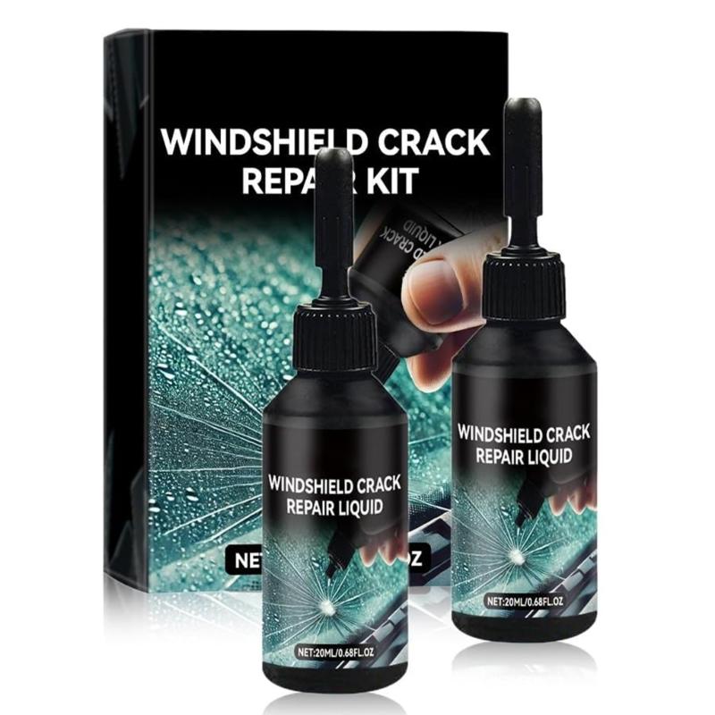 Windshield Crack Repair Kit Professional 0.05mm Tool Restores Structural Integrity Includes Cleaning Fluid And UV Shield