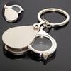 Tragbare faltbare Taschenlupe mit Metall-Schmuck-Schlüsselanhänger - Unaufgeladene Vergrößerungsglaslinse zum Lesen und zur Inspektion
