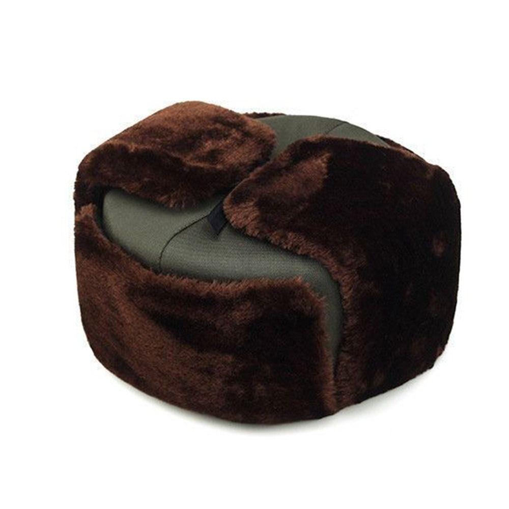 Warm Winter Cap Windproof Ushanka Fur Hat Outdoors Ski Russian Cap  for Men Women