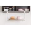 Bestco Stainless Steel Under-Cabinet Kitchen Rack, 1 Tier, Extendable Shelf, Warm Gray, NY-1005
