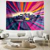 Racing Print Tapestry, Backdrop, Easy Setup, Ideal for Bedroom, Office & Living Room, with Aesthetic Wall Hanging Decor.