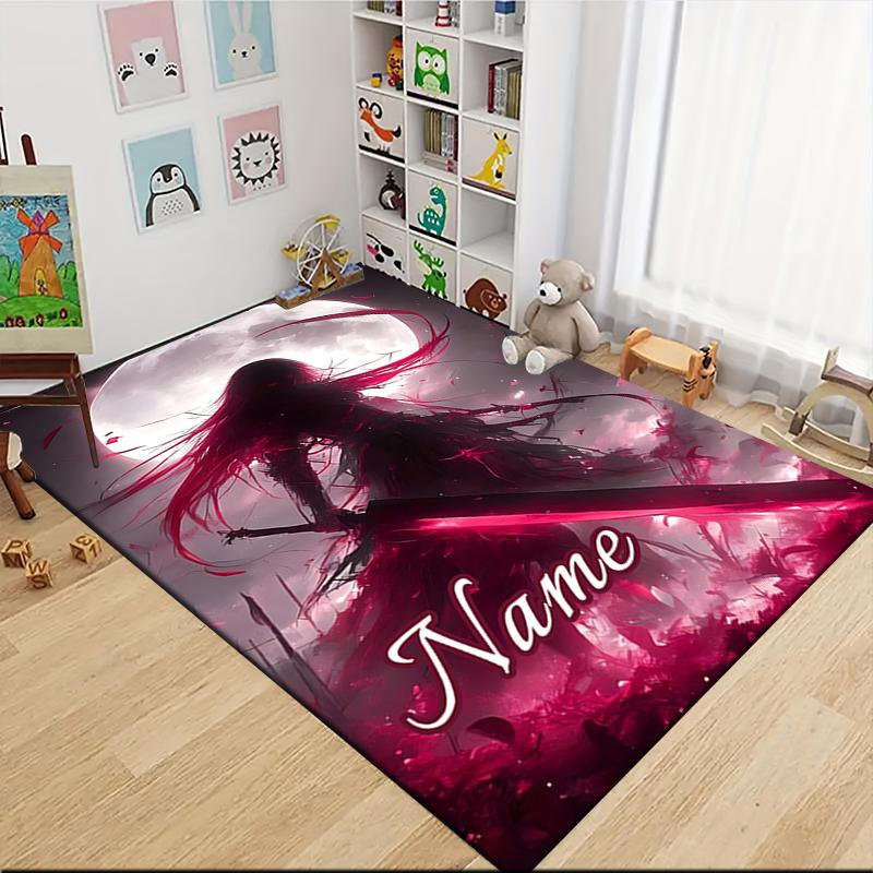 Custom Name Love Friendship Carpet Rug Customizable Soft Washable Anti-Slip Home Living Room Sofa Mats Personalized Rug. 0909164