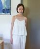 Step Around Draping Bustier Top_White