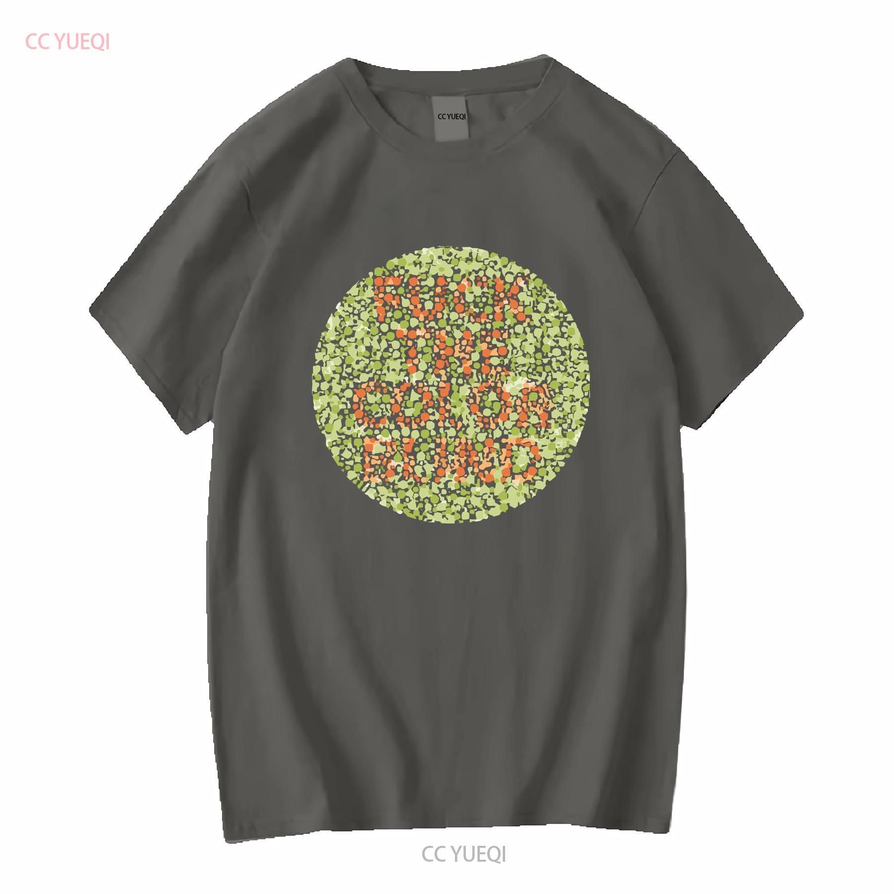 

F The Color Blind T Shirt colour tee colorblind funny joke top gift for him novelty long or short sleeves vintage Washed 2XL