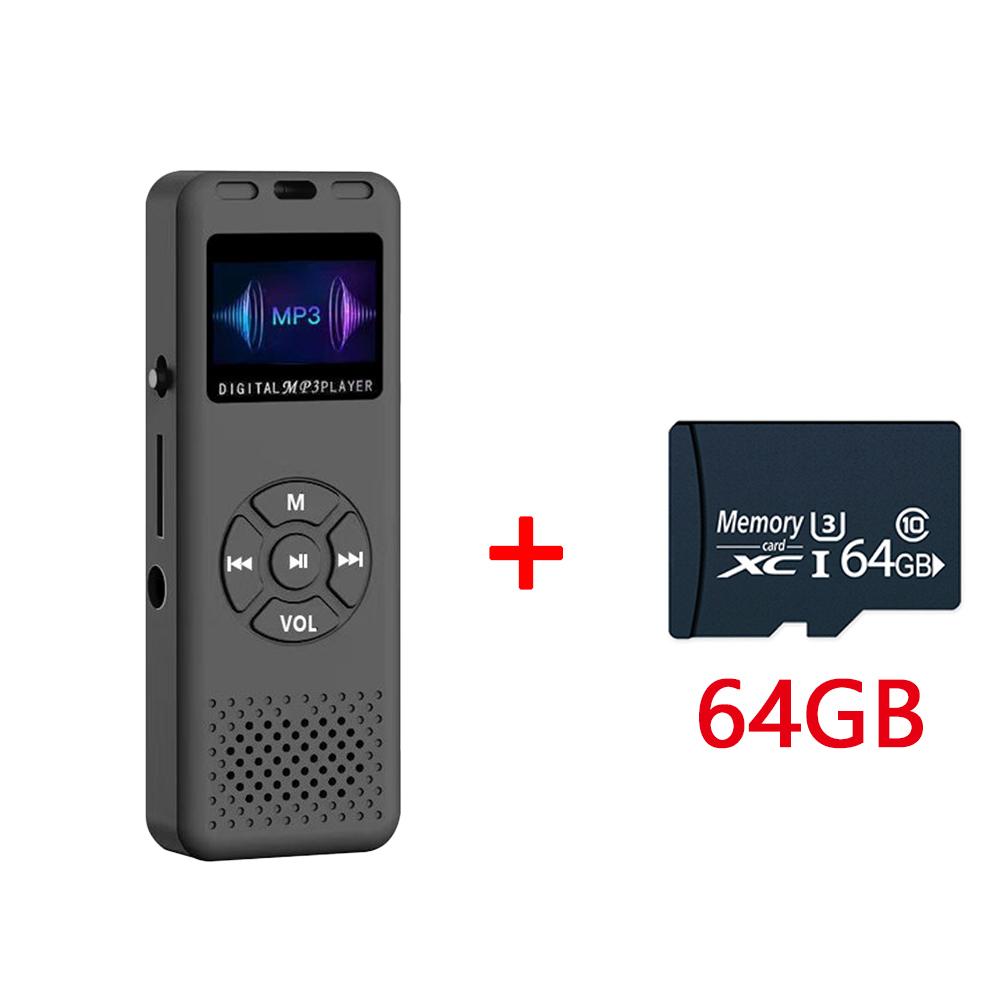 8-64GB Mini Digital Audio/Sound/Voice Recorder Convenient MP3 Player Digital Voice Recorder FM Mini Radio HiFi Sound Quality