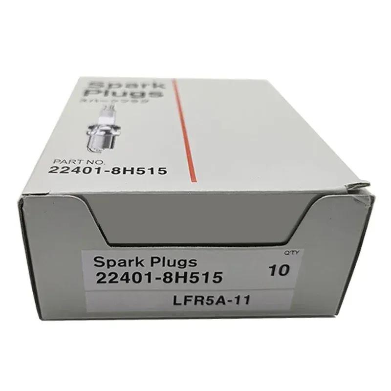 4/6pcs 22401-8H515 LFR5A-11 Nickel Spark Plug fit for Nissan Armada Almera N16 V10 Primera P12 WP12 X-TRAIL T30 Patrol Y61