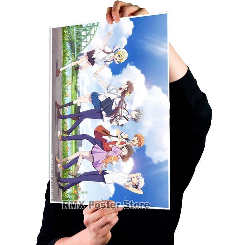 Imprimare HD Anime Coș cu fructe Postere hârtie acoperită albă Poster de pictură Wall Art Decor Living Room Home Bar Decor Imagini