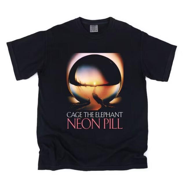 Cage The Elephant Unisex T-Shirt, Neon Pill, New Album, T-Shirt, 2024 Tour Unisex T-Shirt M