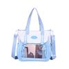 Women's Large Capacity Handbag Color Block Student Shoulder Bag
