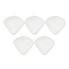 5pcs Powder Puff Storage Box Portable Transparent Triangle Makeup Puff Container Case for Bead Capsu