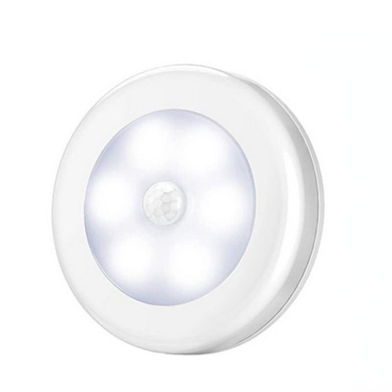 1PC LED Night Lights Motion Sensor Wireless Night Light Wall Lamp Battery Power Auto on/Off for Room Closet Cabinet