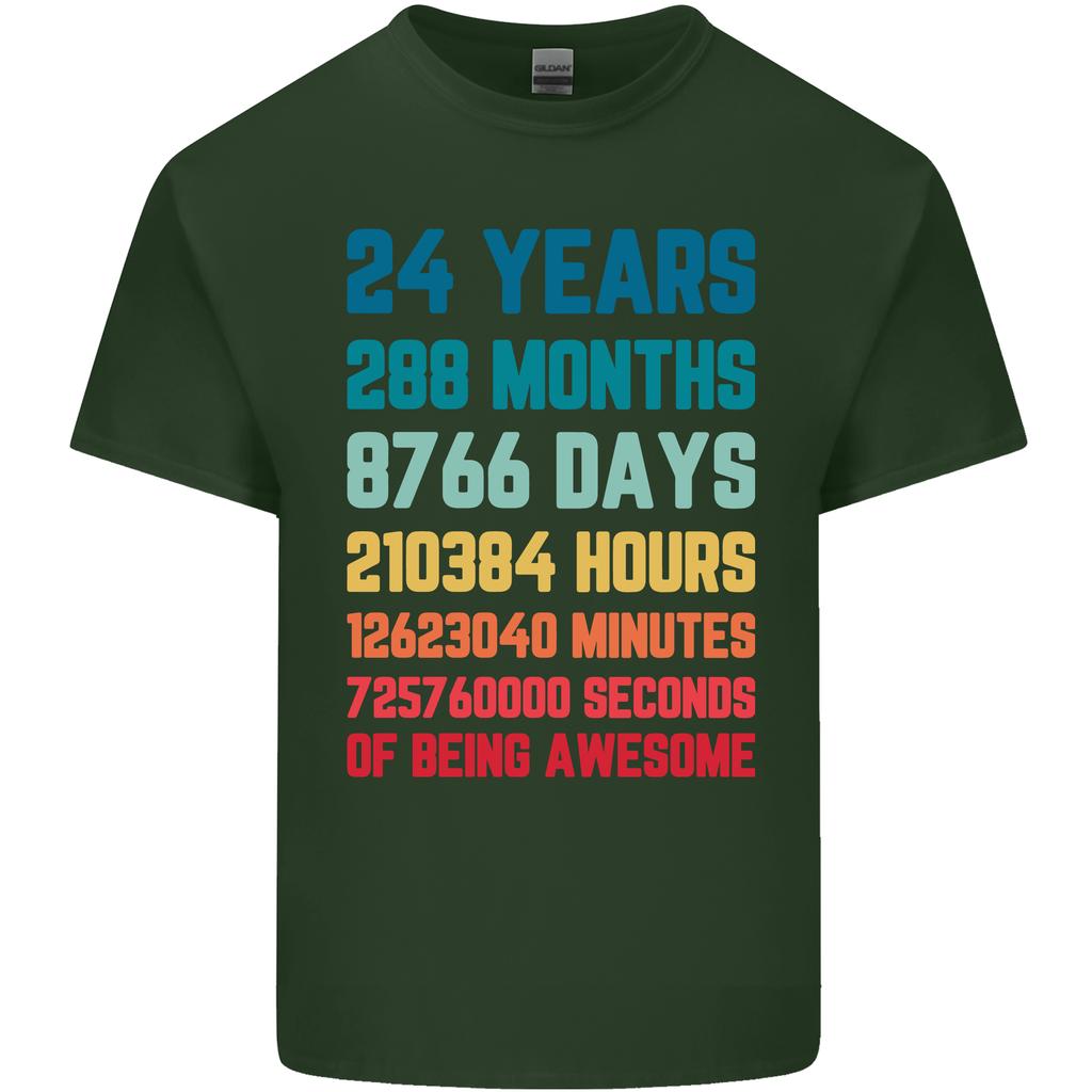 24th Birthday 24 Year Old Unisexs Light Cotton TShirt