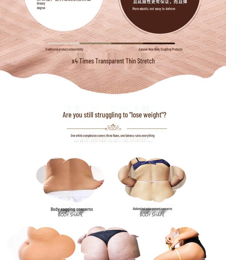 High Waist Tummy Control Body Shaping Pants with Lift and Breathable Fabric