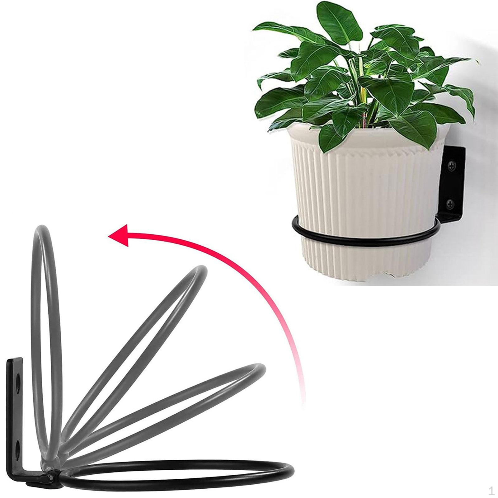 Элегантный настенный держатель для цветочного горшка для улицы 4inch