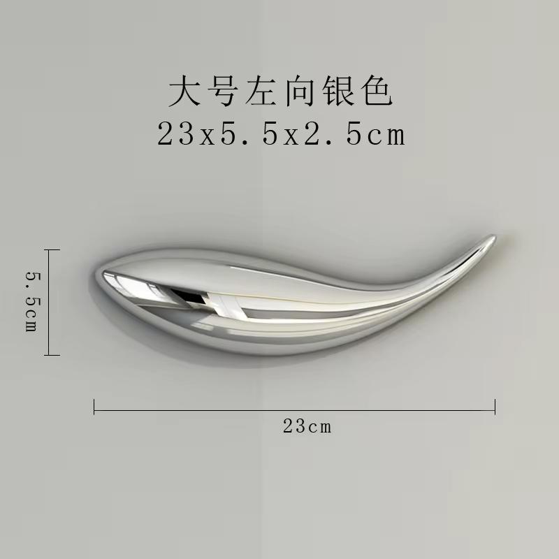 Creative Three-dimensional Fish Wall Decorative Wall Without Perforated Decorations Living Room TV Background Wall Sofa Pendant