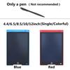 Tabletă de scris LCD digitală portabilă de 12/10/8,5/6,5/4,4 inci Bloc de note pentru desen pentru copii Tablă de desen pentru copii