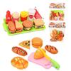 Kreatives Simulations-Spielzeug-Lebensmittelset für Kinder mit Sandwich, Burger und Pommes Frites