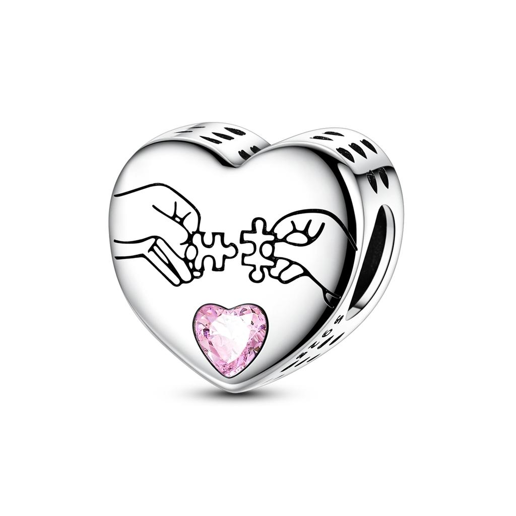 Argent 925 Breloques Roses Perles Papillon Bouteille de Parfum Couronne Cœur Zircon Breloques pour Femmes Beaux Bijoux DIY Cadeaux