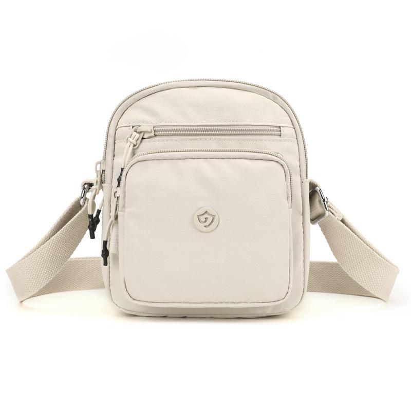Компактная Сумка Через Плечо Чехол для Телефона Универсальная Сумка на Плечо Маленькая Сумка Через Плечо кремовый