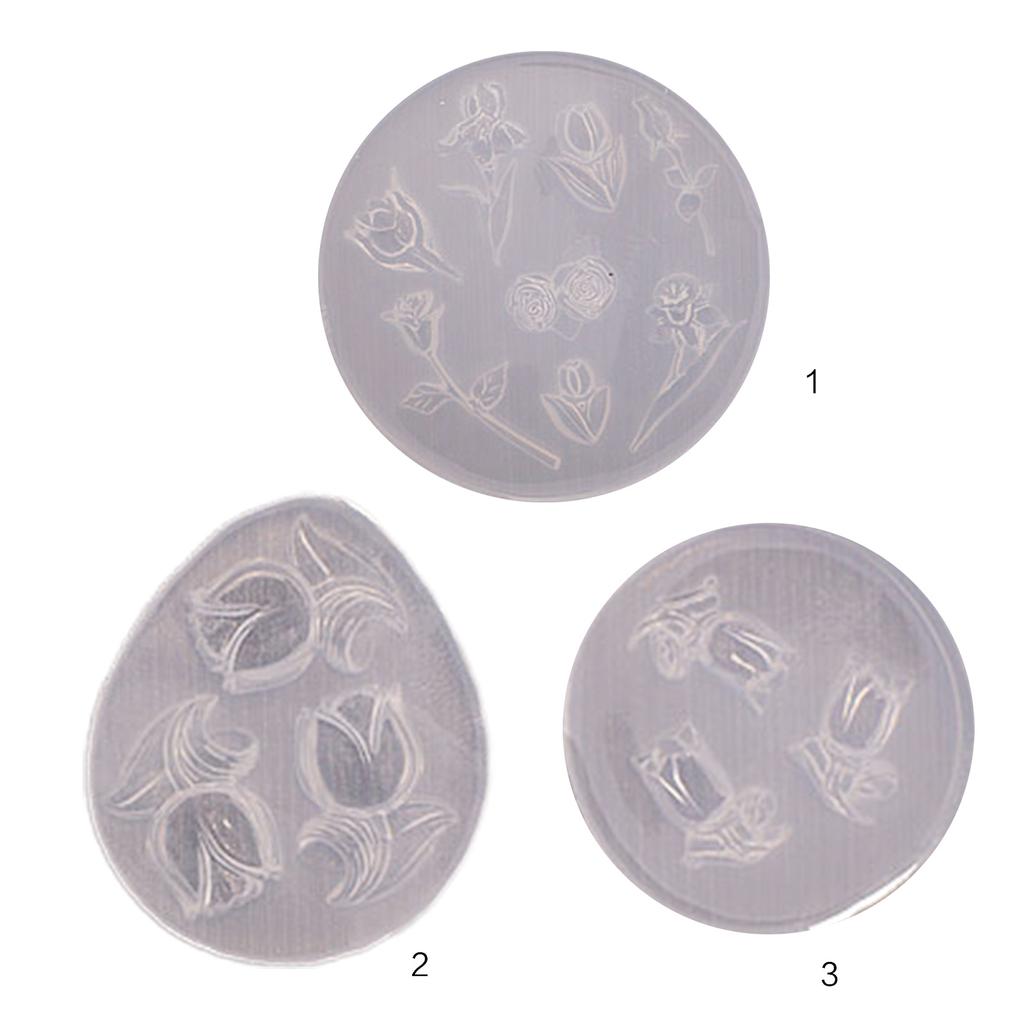 Flower Floral Silicone Mold Cake Decor Mold Tiny Rose Flower Resin Epoxy Casting Mold for Earring Jewelry Pendant Making