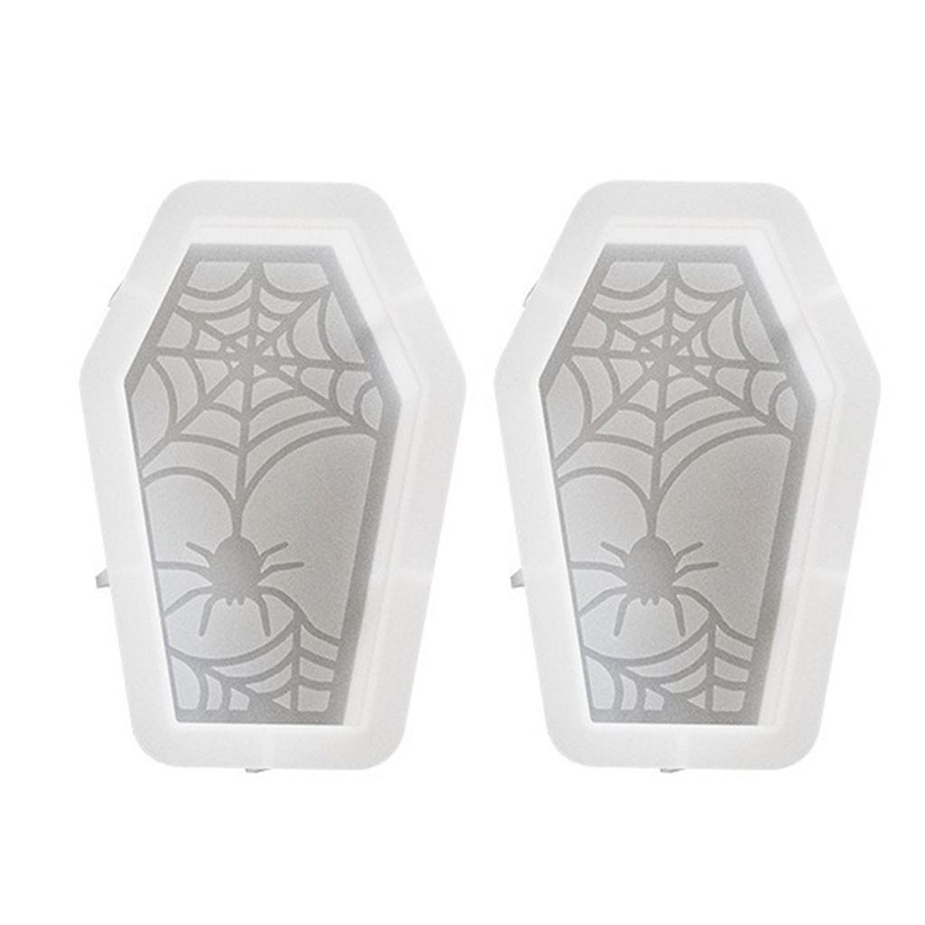 2Pcs Halloween Pumpkins Skull Bat Coffin Silicone Molds for Epoxy Resin Candle Soap Concrete Cement Silicone Moulds