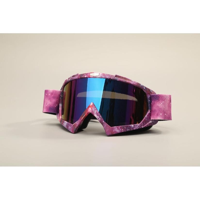 Motorcycle goggles with water transfer print, off-road outdoor riding sports glasses, ski goggles, windproof glasses