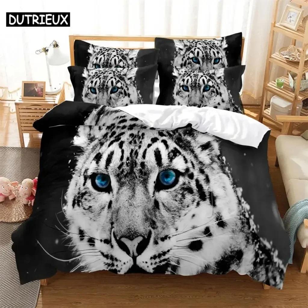 

Tiger Cartoon Plain Weave Bedding Set Bedroom Soft Modern Bedspreads Comefortable Kids Duvet Cover Quilt Cover And Pillowcase EU Single(135*200cm)3pcs