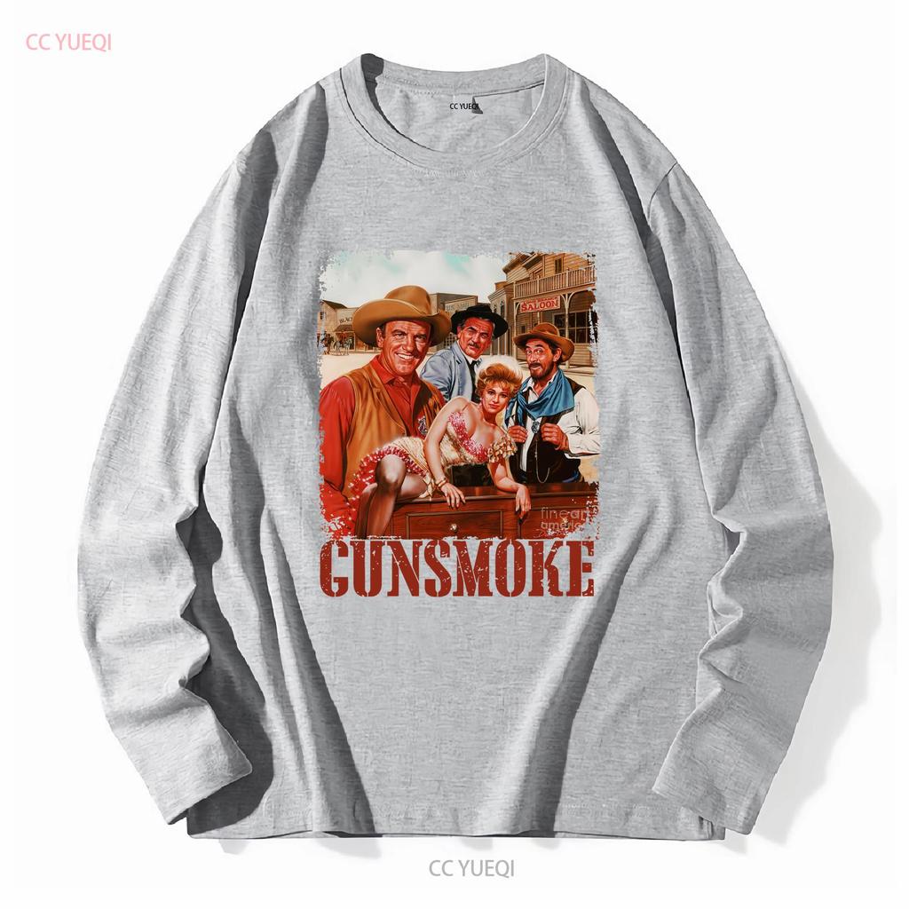 Gunsmoke American Tv Show Retro T Shirt New vintage Washed fashion designer clothes Slightly Comfortable Top For Everyday Wear