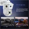Dual Lens 6MP WiFi Security Camera, PTZ Wireless Home Security Camera,2.4/5GHz Wireless Camera, Video Surveillance for Home CCTV Security (NO Plug)