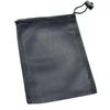 Schwarzer Polyester Kordelzug Netz Aufbewahrungsbeutel