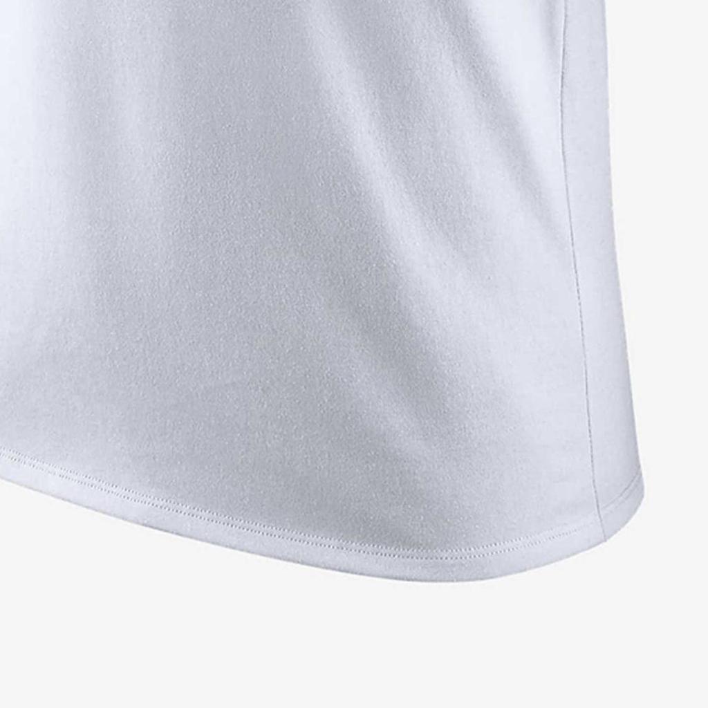 Nike Men's White Loose Fit Crew Neck T-Shirt with Letter Print HQ2113-100