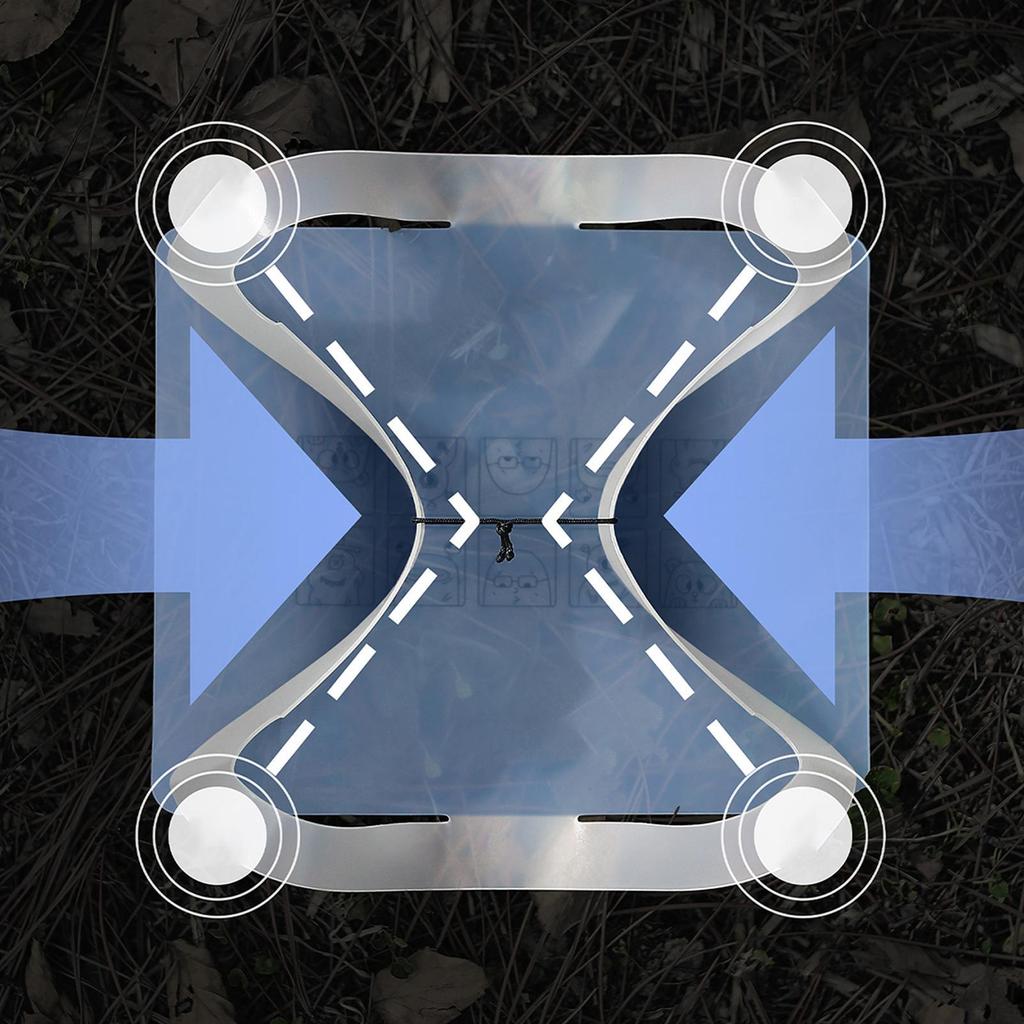 Folding Camping Tray Lightweight Food-Grade Tray Foldable Camping Cutting Board For Outdoor Travel Trip Picnic Beach Hiking