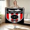 1PC Sunderland A.F Custom Name Patterned Flannel Blanket Suitable For All Seasons for Home Decor Warmth and Comfort Gifts Holiday Present