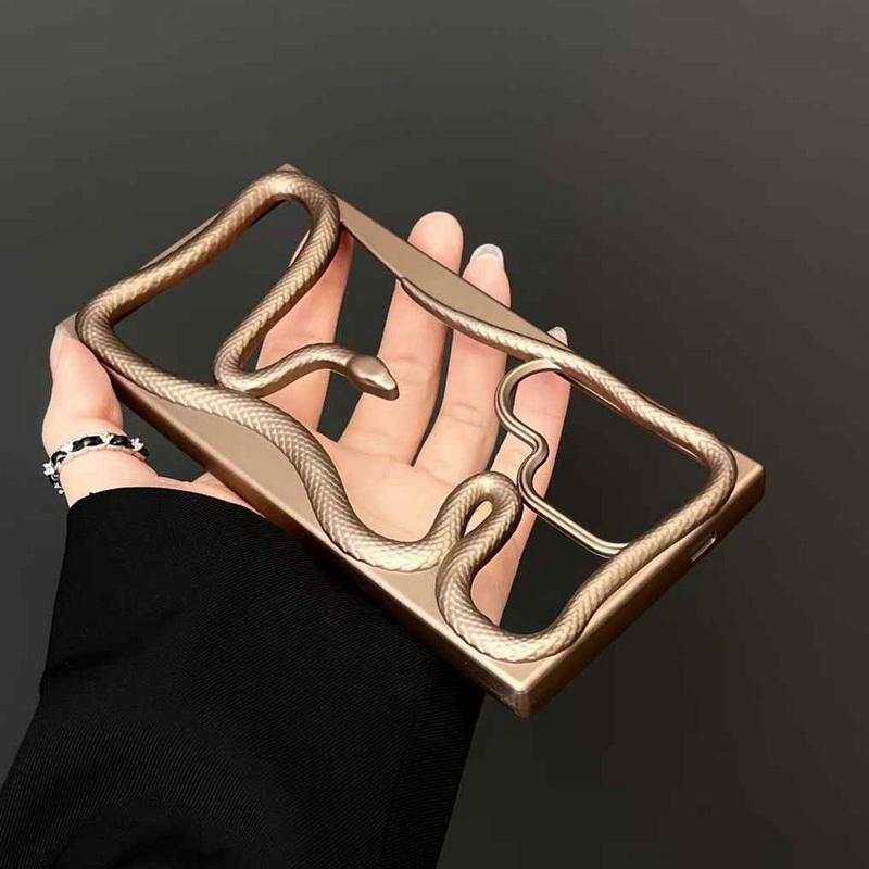 Silikonový kryt s 3D hadím pokovením, nárazuvzdorný, měkký, dutý, pro Samsung S25 Ultra S24 S23 FE S22 A56 A16 A36 A55 A06 A15 A26