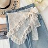 Women Sweet Lace Triangular Scarf Summer Decorative Versatile Waist Scarf
