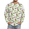 Men's Christmas Printed Imitation Cotton Long-sleeved Shirt