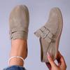 Women Slippers Women'S Casual Spacious Thick Soled T Strap Slippers Women Fashiable Metal Snap Fastener Closed Toe Slippers
