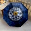 Leicester City FC  Pattern, Automatic Folding Umbrella, Portable and Foldable Design, 8 Ribs, a Christmas or Birthday Gift.