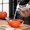 Persimmon Tea Set, One Pot, Two Cups, Business Opening Event Gift, Souvenir, Kung Fu Tea Set